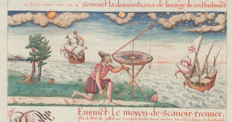 Illustration des premières œuvres de Jacques de Vaulx, pilote en la marine, 1583