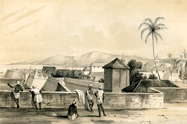 Goa, depuis le rideau supérieur, Inde, 1847