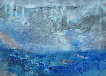 Abstraction bleu profond