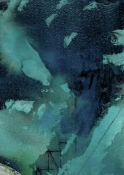 Flux abstrait bleu sarcelle foncé