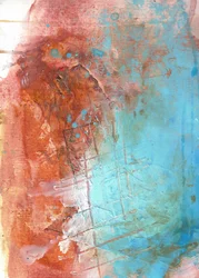 Abstrait « Teal Rust » à l