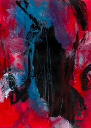 Abstrait dynamique rouge et bleu