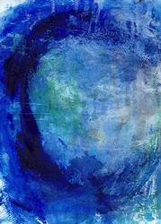 Les profondeurs bleues et fluides