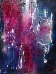 Abstraction bleu fuchsia