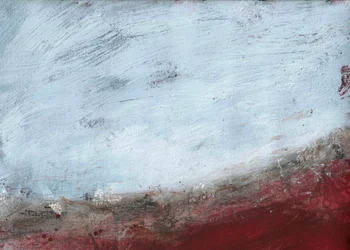 Horizon de terre rouge