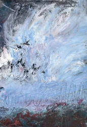 Paysage abstrait orageux
