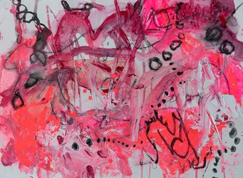 Abstrait rose vif