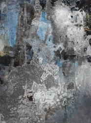 Bleu patiné style grunge