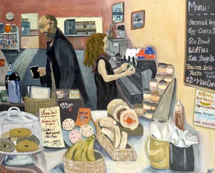 Ana Bananas Cafe 2019 (acrylique sur toile)