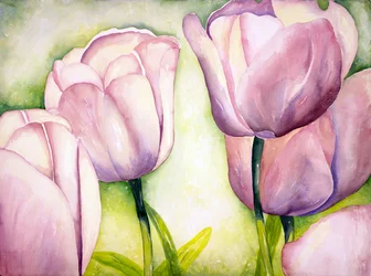Tulipes de lavande, 2006 (aquarelle)