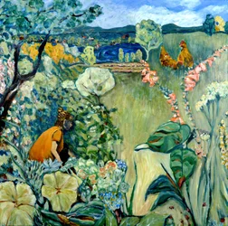 Le jardin de MaIsha, 2020 (acrylique sur toile)