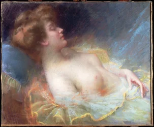 Jeune femme endormie