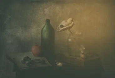Nature morte vintage sur table