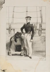 Marine royale, équipage de ligne, enseigne de vaisseau