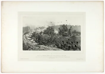 Sortie de la garnison romaine..., de Souvenirs d’Italie: Expédition de Rome
