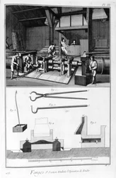 Une forge, moulin à fendre, 1751-1777