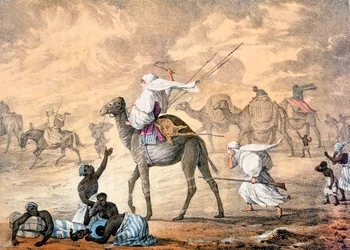 Un vent de sable dans le désert, 1821