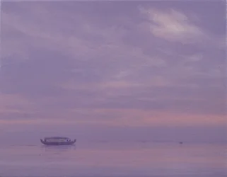 Bateau de Pêche sur le Lac Vembanad, Kerala
