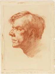 Portrait de John Fothergill, vers 1907 (sanguine sur papier)