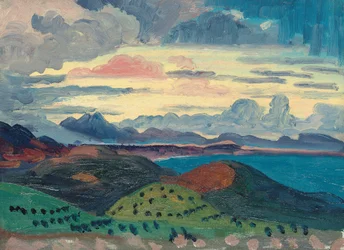 Coucher de soleil sur la côte dalmate