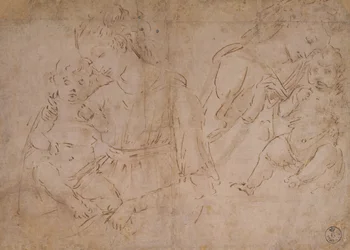 Deux études de la Vierge et l