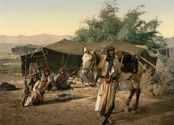Bédouins et leurs tentes, Terre Sainte