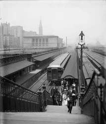Arrivée à Chicago depuis les banlieues, c.1907