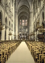 Notre-Dame, intérieur, Paris, France