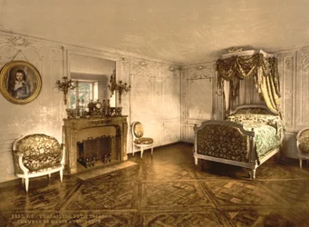 Petit Trianon, Versailles, chambre de Marie-Antoinette, vers 1890-1900