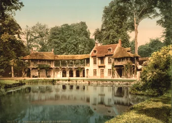 Parc du Petit Trianon, Maison du Seigneur, Versailles, vers 1890-1900 (photochromie)