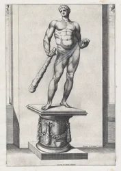 Speculum Romanae Magnificentiae : Hercule avec les pommes des Hespérides