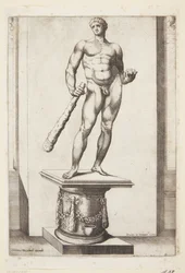Hercule avec les pommes dorées des Hespérides