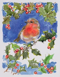 Rouge-gorge de Noël