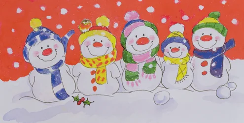 Famille de neige