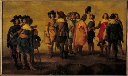 Conversation ou réunion de treize personnages