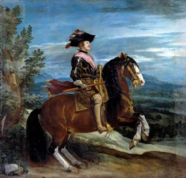 Portrait équestre du roi Philippe IV (1605-1665)