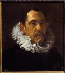 Portrait de Francisco Pacheco, peintre espagnol (1564-1654). Vers 1620. Dimensions : 0,40 x 0,36 m. Madrid, musée du Prado