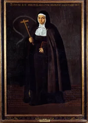 Portrait de mère Jerónima de la Fuente. Peinture de Diego Velázquez (1599-1660)