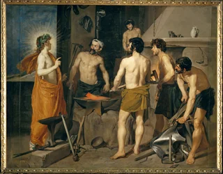 La forge de Vulcain (peinture sur toile)