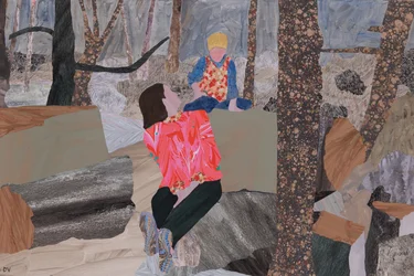 Mère et fils (Prae Wood) (collage)
