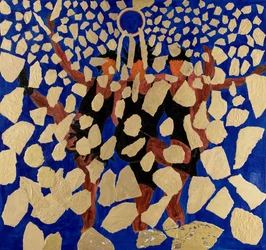 Rhinemaidens taunting alberich, Ring Cycle de Wagner (collage)
