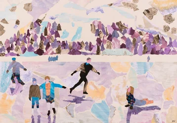 Skating en plein air, 2015 (collage)