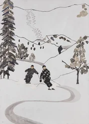 Prairies de ski (collage)
