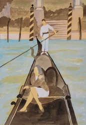 Venise au large, 2025 (aquarelle et encre)
