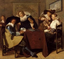 Une élégante partie de cartes