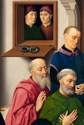 Église paroissiale (Parochiekerk Sint-Pieter). Peinture. La Cène. Dirk Bouts. 1464-1468. (détail)