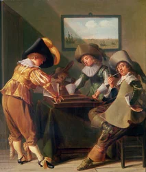 Joueurs de backgammon, XVIIe siècle