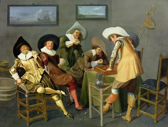 Cavaliers dans une taverne