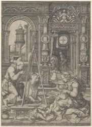 Saint Luc peignant la Vierge, 1526