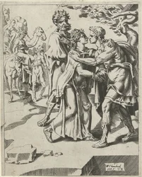 Isaac salue Rebecca